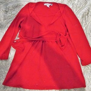 Girl's Speechless Red Dress Shirt Size S